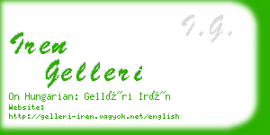 iren gelleri business card